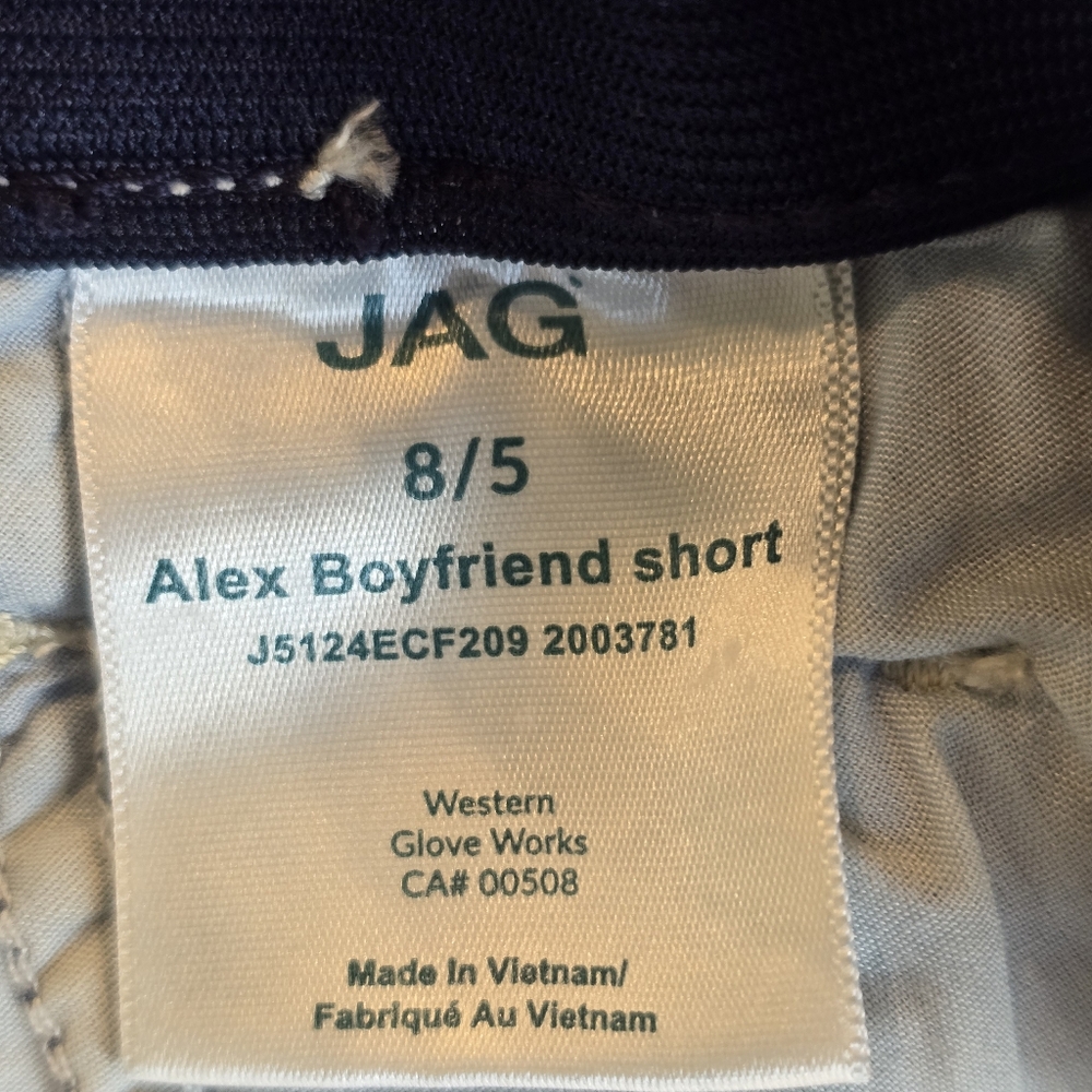 JAG Alex Boyfriend High Rise Casual Denim Jean Shorts Womens 8 - Picture 11 of 13